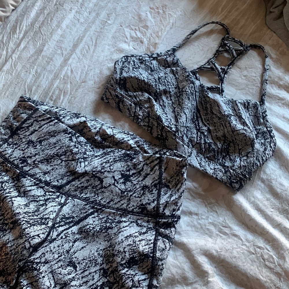 Black and Grey All In Motion Workout Set
